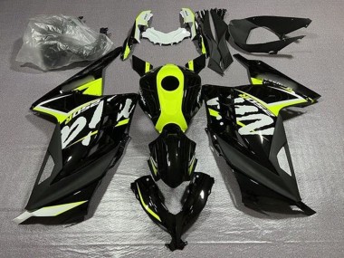 Carenados Moto Kawasaki EX300 2013-2017 - Negro Brillante Neon Amarillo Blanco