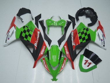 Carenados Moto Kawasaki EX300 2013-2017 - Verde Blanco Rojo Negro Motocard