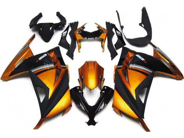 Carenados Moto Kawasaki EX300 2013-2024 - Naranja Negro Gris