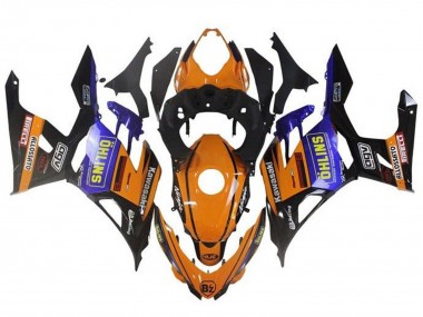 Carenados Moto Kawasaki Ninja 400 2018-2024 - Naranja Negro Azul Amarillo OHLINS