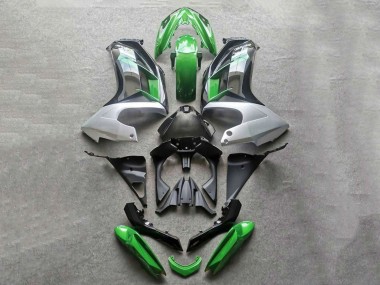 Carenados Moto Kawasaki Ninja 650 EX650 2012-2016 - Verde Gris Negro