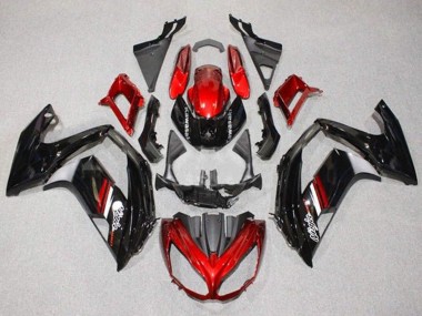 Carenados Moto Kawasaki Ninja 650 EX650 2012-2016 - Rojo Negro Brillante