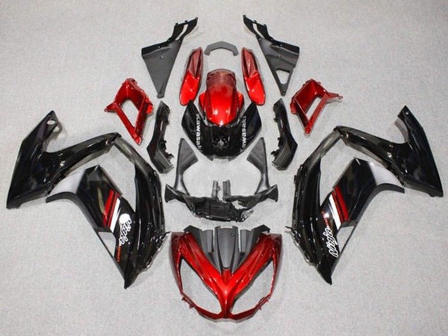Carenados Moto Kawasaki Ninja 650 EX650 2012-2016 - Rojo Negro Brillante