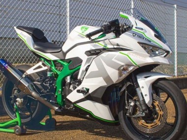 Carenados Moto Kawasaki ZX25R ZX-25R 2019-2025 - Blanco Plata Verde