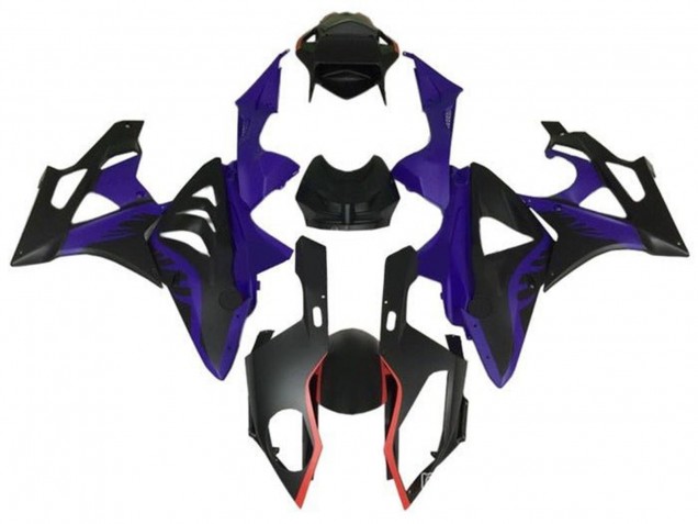 Carenados Moto BMW S1000RR 2009-2014 - Púrpura Rojo Negro Mate
