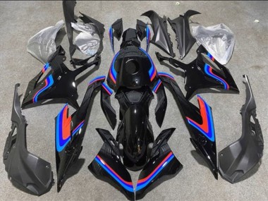 Carenados Moto BMW S1000RR 2019-2022 - Negro Doble Azul Rojo