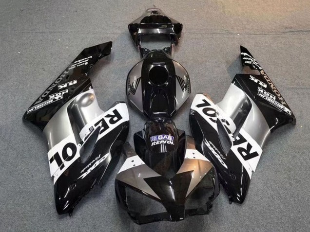 Carenado Moto Honda CBR1000RR 2004-2005 - Plata Blanco Negro Brillante Repsol