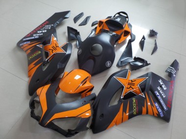 Carenados Moto Honda CBR1000RR 2004-2005 - Naranja Negro Mate Rockstar