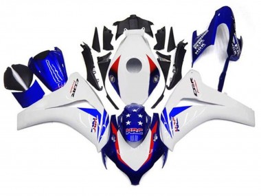 Carenados Moto Honda CBR1000RR 2008-2011 - Blanco Rojo Azul Estrella HRC