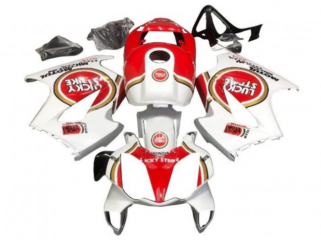 Carenados Moto Honda VFR 800 2002-2013 - Blanco Rojo Lucky Strike
