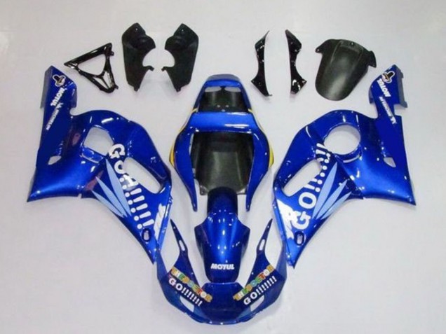 Carenados Moto Yamaha YZF R6 1998-2002 - Azul Blanco Go Motul