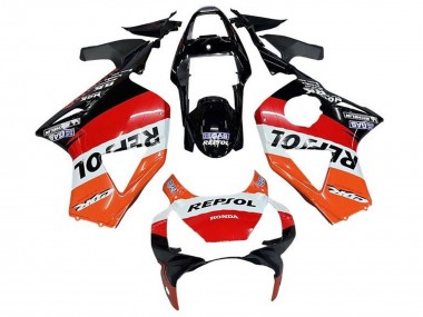 Carenados Moto Honda CBR900RR 954 2002-2003 - Blanco Naranja Rojo Negro Brillante Repsol