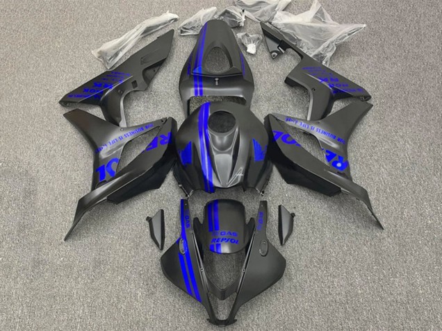 Carenados Moto Honda CBR600RR 2007-2008 - Azul Negro Mate Repsol