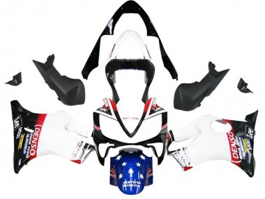 Carenados Moto Honda CBR600 F4i 2001-2003 - Blanco Azul Rojo Negro Brillante DENSO Star
