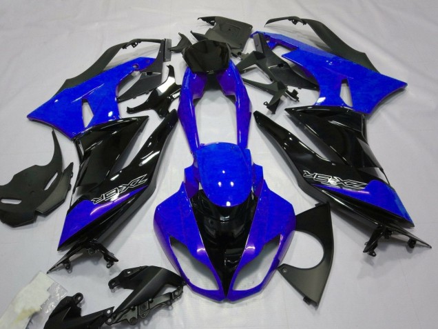 Carenados Moto Kawasaki ZX6R 2007-2008 - Azul Negro Blanco
