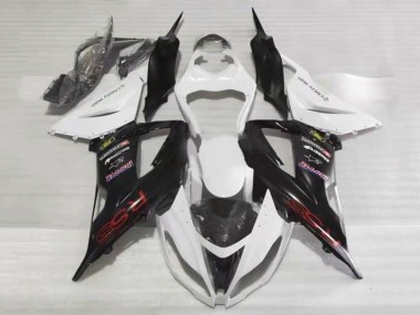 Carenados Moto Kawasaki ZX6R 2013-2018 - Blanco Negro Rojo RSS