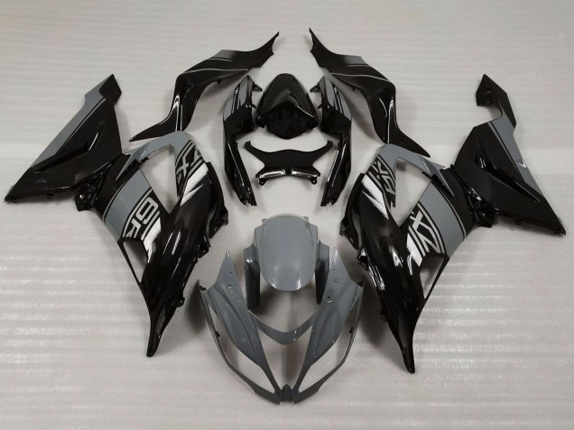 Carenados Moto Kawasaki ZX6R 2013-2018 - Nardo Gris Negro Brillante
