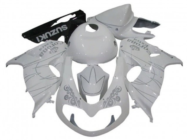 Carenados Moto Suzuki TL1000R 1998-2003 - Blanco Plata Corona