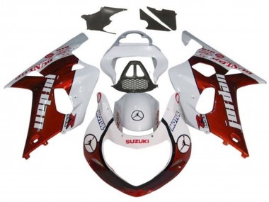 Carenados Moto Suzuki GSXR1000 2000-2002 - Blanco Rojo Jordan