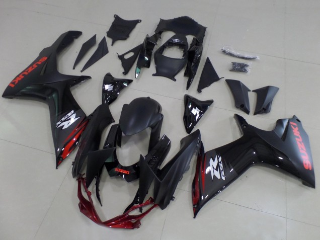 Carenados Moto Suzuki GSXR 600 / GSXR 750 2011-2024 - Negro Mate Negro Brillante Rojo Blanco