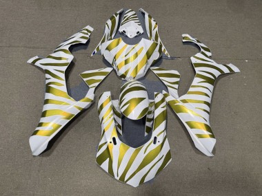 Carenados Moto Yamaha YZF 1000 R1 2015-2019 - Blanco Oro Cebra