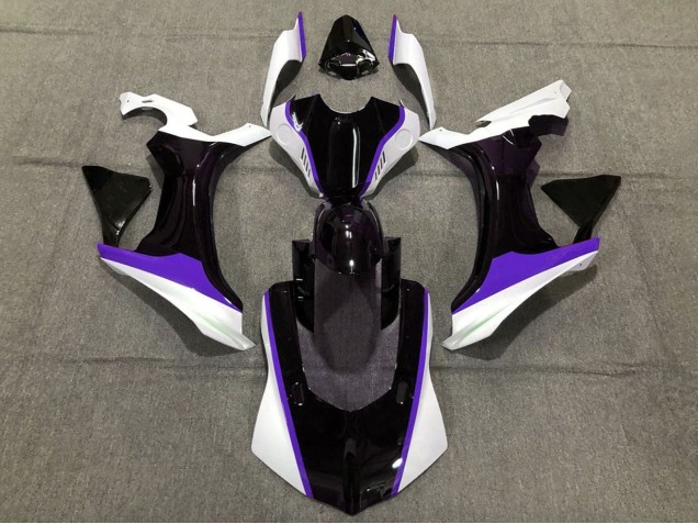 Carenados Moto Yamaha YZF 1000 R1 2015-2019 - Blanco Negro Brillante Púrpura