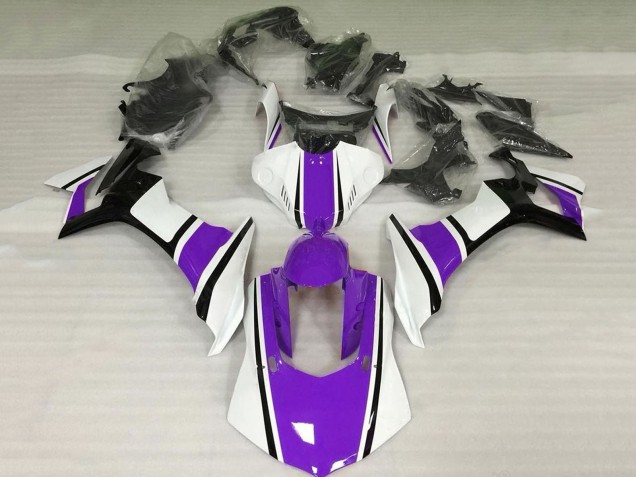 Carenados Moto Yamaha YZF 1000 R1 2015-2019 - Blanco Púrpura Negro