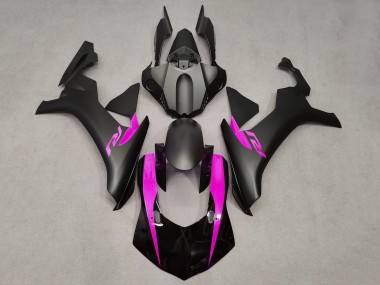 Carenados Moto Yamaha YZF 1000 R1 2015-2019 - Negro Mate Negro Brillante Rosa