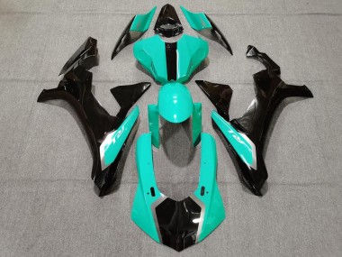 Carenados Moto Yamaha YZF 1000 R1 2015-2019 - Turquesa Azul Negro Brillante