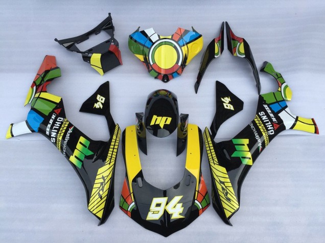 Carenados Moto Yamaha YZF 1000 R1 2015-2019 - Blanco Azul Verde Amarillo Rojo RuedaColores 94