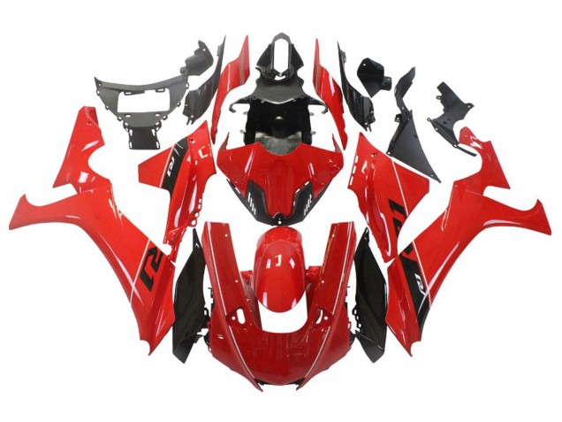 Carenado Moto Yamaha YZF 1000 R1 2020-2025 - Rojo Blanco Negro Brillante