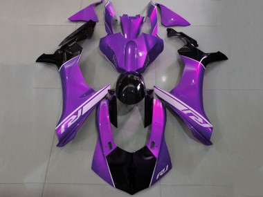Carenados Moto Yamaha YZF 1000 R1 2020-2025 - Púrpura Plata Negro Brillante