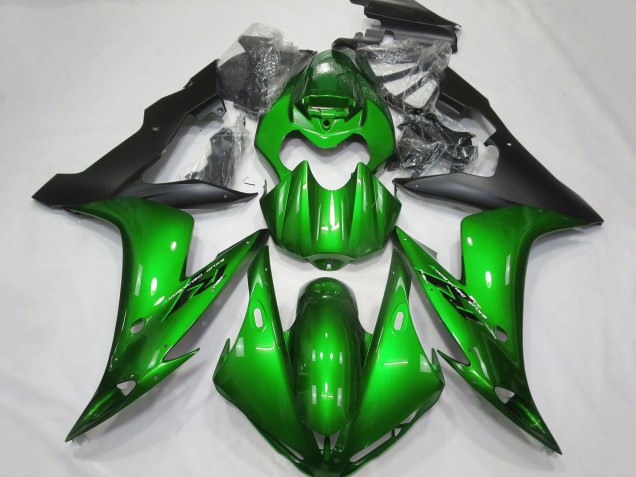 Carenados Moto Yamaha YZF 1000 R1 2004-2006 - Verde Negro Mate