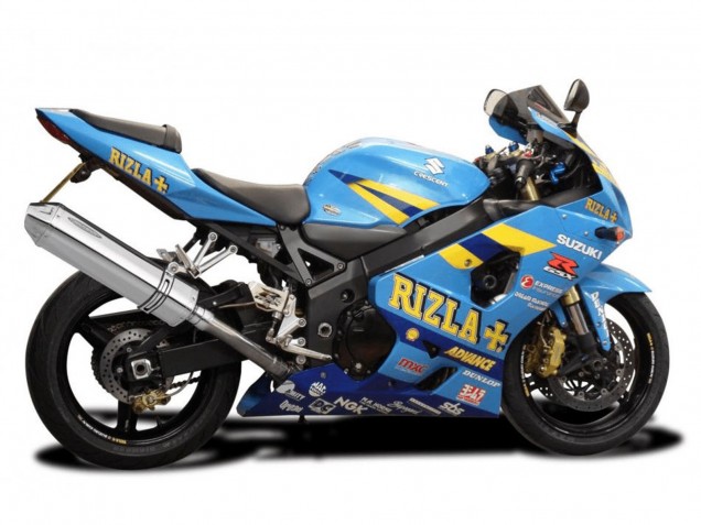 Carenados Moto Suzuki GSXR 600 / GSXR 750 2004-2005 - Azul Claro Amarillo Rizla Motul