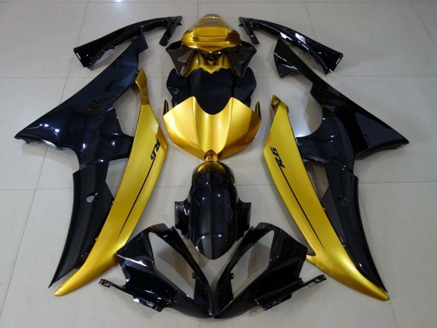 Carenados Moto Yamaha YZF R6 2008-2016 - Oro Negro Brillante