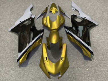 Carenados Moto Yamaha YZF R6 2017-2023 - Gris Oro Negro Brillante