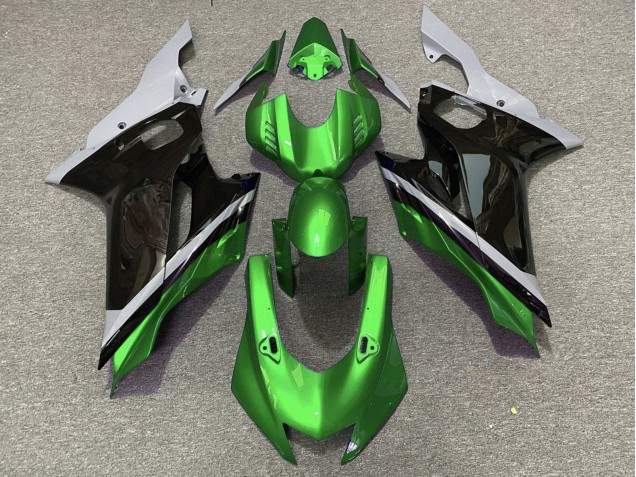 Carenados Moto Yamaha YZF R6 2017-2023 - Gris Verde Negro Brillante