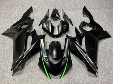 Carenados Moto Yamaha YZF R6 2017-2023 - Negro Mate Verde