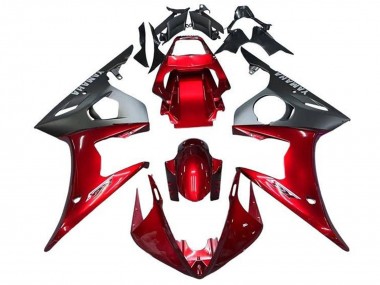 Carenados Moto Yamaha YZF R6 2003-2004 - Rojo Negro Mate