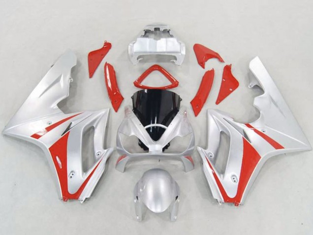 Carenados Moto Triumph Daytona 675 Triple 2006-2008 - Plata Rojo