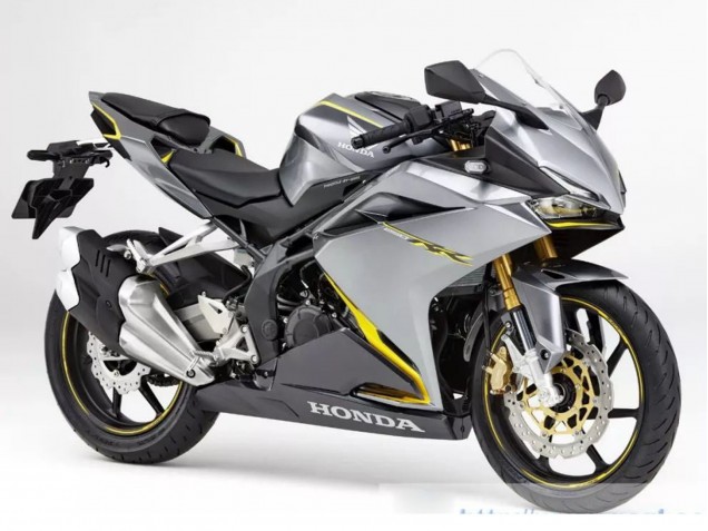 Carenados Moto Honda CBR250RR 2017-2022 - Plata Amarillo Negro Mate