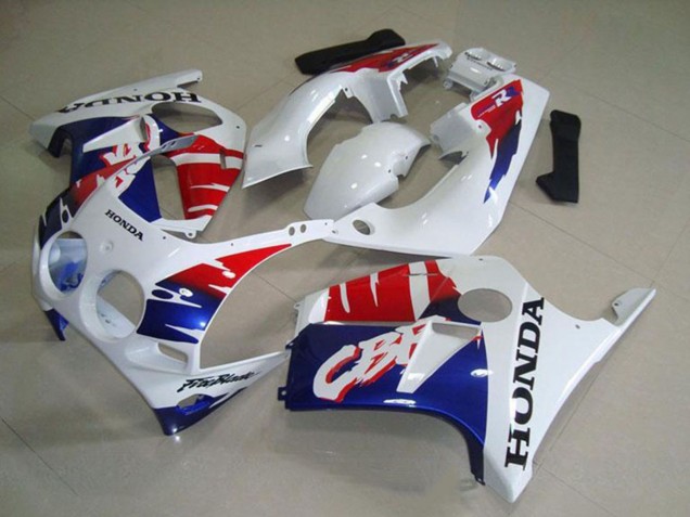 Carenados Moto Honda CBR250RR MC19 1988-1989 - Blanco Rojo Azul