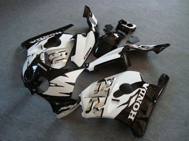 Carenado Moto Honda CBR250RR MC22 1990-1998 - Blanco Negro Brillante