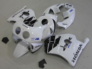 Carenados Moto Honda CBR250RR MC22 1990-1998 - Blanco Negro Brillante