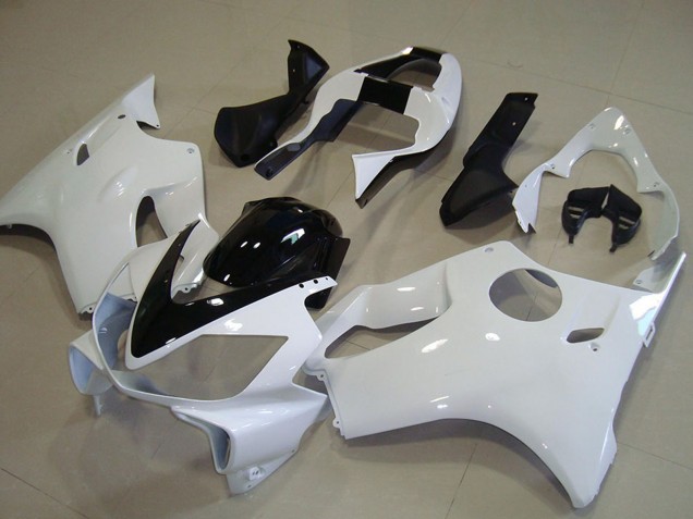 Carenado Moto Honda CBR600 F4i 2001-2003 - Blanco Negro Brillante