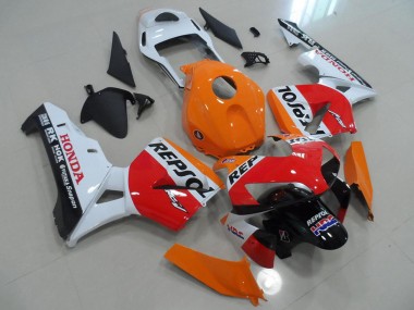 Carenados Moto Honda CBR600RR 2003-2004 - Naranja Blanco Rojo Negro Brillante Repsol HRC