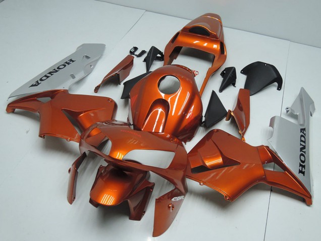 Carenados Moto Honda CBR600RR 2003-2004 - Plata Naranja