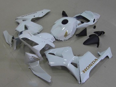 Carenados Moto Honda CBR600RR 2003-2004 - Blanco Oro Calcomanías