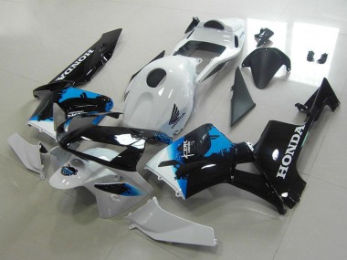Carenados Moto Honda CBR600RR 2003-2004 - Blanco Azul Negro Brillante