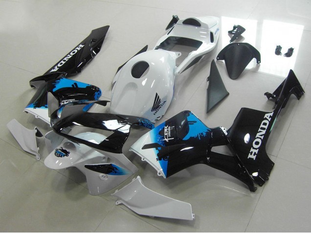 Carenados Moto Honda CBR600RR 2003-2004 - Blanco Azul Negro Brillante